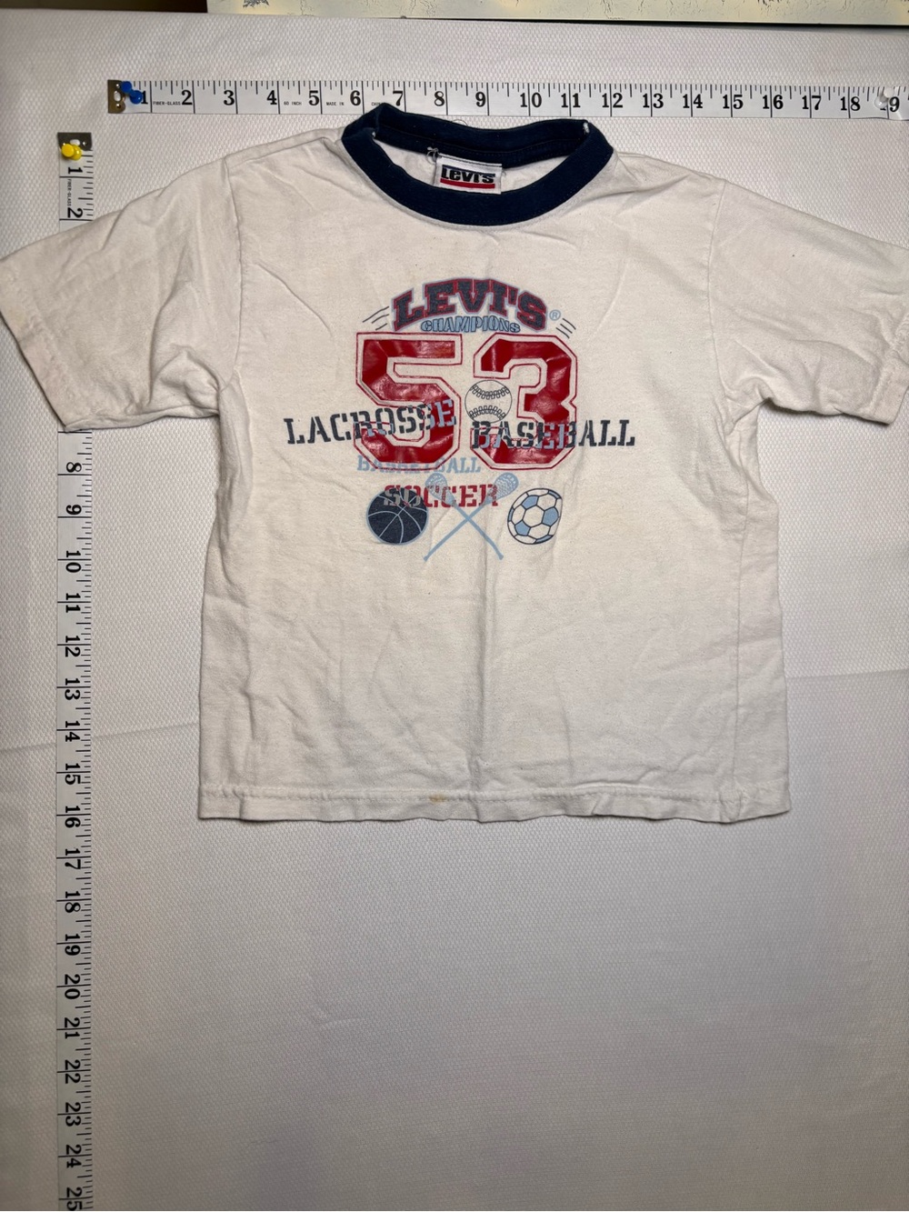 Vintage Y2K Levi’s Champions 53 Sports Graphic T-Shirt Size 4T